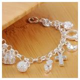 925 Sterling silver plated Fashion 13pcs...