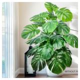 Artificial Monstera Plant Fake Palm Tree...