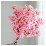 Sakura Artificial Flowers Bouquet for Garden...