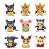Cos Eevee Pikachu Cosplay Plush Toys Pikachu...