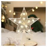 15cm Christmas Tree Decoration Stars Warm White...