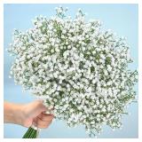 90Heads Artificial Flowers Bouquet 61cm Plastic...