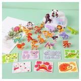 30Pcs Mini Animal DIY Jigsaw Puzzles Toys for...