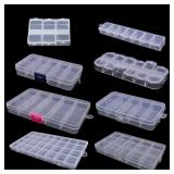 32 Compartment Plastic Storage Organizer Box...