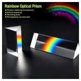 Educational Glass Prism - Spectral Reflection,...