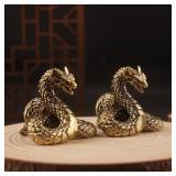 Retro Brass Europe Ancient Beast Flying Dragon...