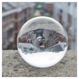 D2 Crystal Ball Perfect Lensball Clear Glass K9...