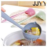 JJYY The 2 in 1 Kitchen Spoon Spoon Long handle...