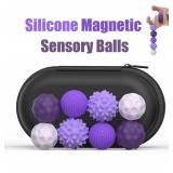 4 pcs Silicone Magnetic Sensory Balls Fidget...