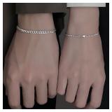 2PCS Simple Fashion Stainless Steel Bracelet...