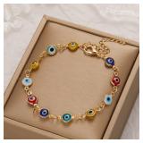 Lucky Turkey Evil Eye Bracelet For Women Men...