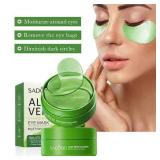 60pcs Aloe Vera Collagen Eye Mask Anti Dark...
