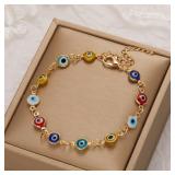 Lucky Turkey Evil Eye Bracelet For Women Men...