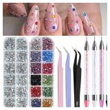 Nails Art Multi-Size Flat Back Acrylic...
