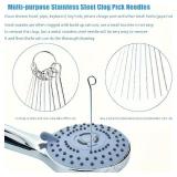 10 Stainless Steel Needle Shower Head Cleaning...