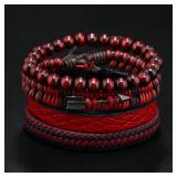 Fashion Vintage Men's Leather Bracelet Cupid's...