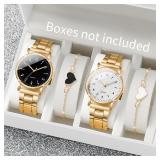 2PCS Fashion Arabic Dial Women Watches Simple...