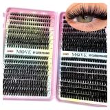 New 640 Cluster Lashes Kit 5D Fluffy Thick...