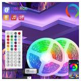Color RGB 5050 LED Strip Bluetooth Tape Decor...