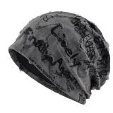 Letter Print Beanie Hats For Women Men Vintage...