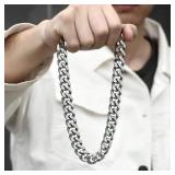 1pc Men's Stainless Steel Chain Necklace,...