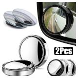 2Pcs 360 Degree Adjustable Blind Spot Mirror...