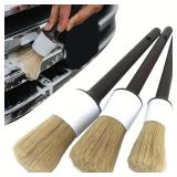 3PCS Car Exterior Interior Detail Brush Boar...