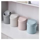 Mini Desktop Bin Small Trash Can Tube with...