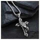 Necklace For Men National Retro Style Hand Of...