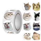500pcs Cartoon Meme Cat Stickers For School...