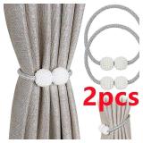 2PCS Pearl Magnetic Curtain Clip Curtain...