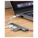 4-Port Multi-Splitter Type C Hub USB Adapter...
