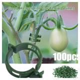100 PCS Plant Support Clips Plastic Ties...