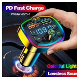 Car Bluetooth 5.0 FM Transmitter Wireless...