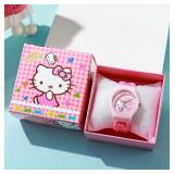 Cute Hello Kitty Watches for Girls 3D Cartoon...