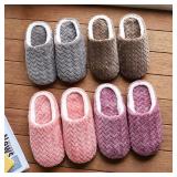 Unisex Fluffy Home Slippers Soft Lightweight...