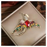 Temperament Phoenix Brooch Exquisite Rhinestone...