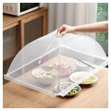 3 Pcs Food Cover Mesh Folding Washable Flies...
