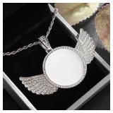 Fashion Memory Angel Wings Mirror Ice Crystal...