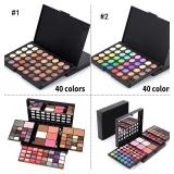 40 Colors Glitter Eyeshadow Palette Matte...