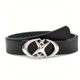 Stylish Oval Cross Metal Buckle Belt - Durable,...