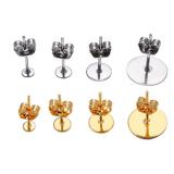100pcs Stainless Steel Blank Post Earring Studs...