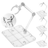 5 Pcs Clear Action Figure Stand,Assembly Action...