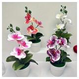 Artificial orchid, home/office decoration -...