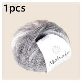 Gradient Mohair Soft Cotton Yarn DIY Crochet...