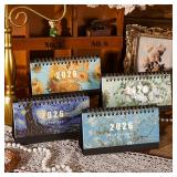 1Pc 2026 Desk Calendar Vintage Painting...