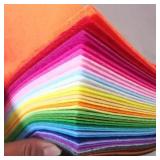 40Pcs Soft Felt Fabric Sheet Assorted Color...