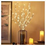 1 PC White Birch Branch Lights Battery Operated...