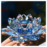 Feng shui Quartz Crystal Lotus Flower Crafts...