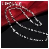 75cm 925 sterling silver plated 30 Inches fine...